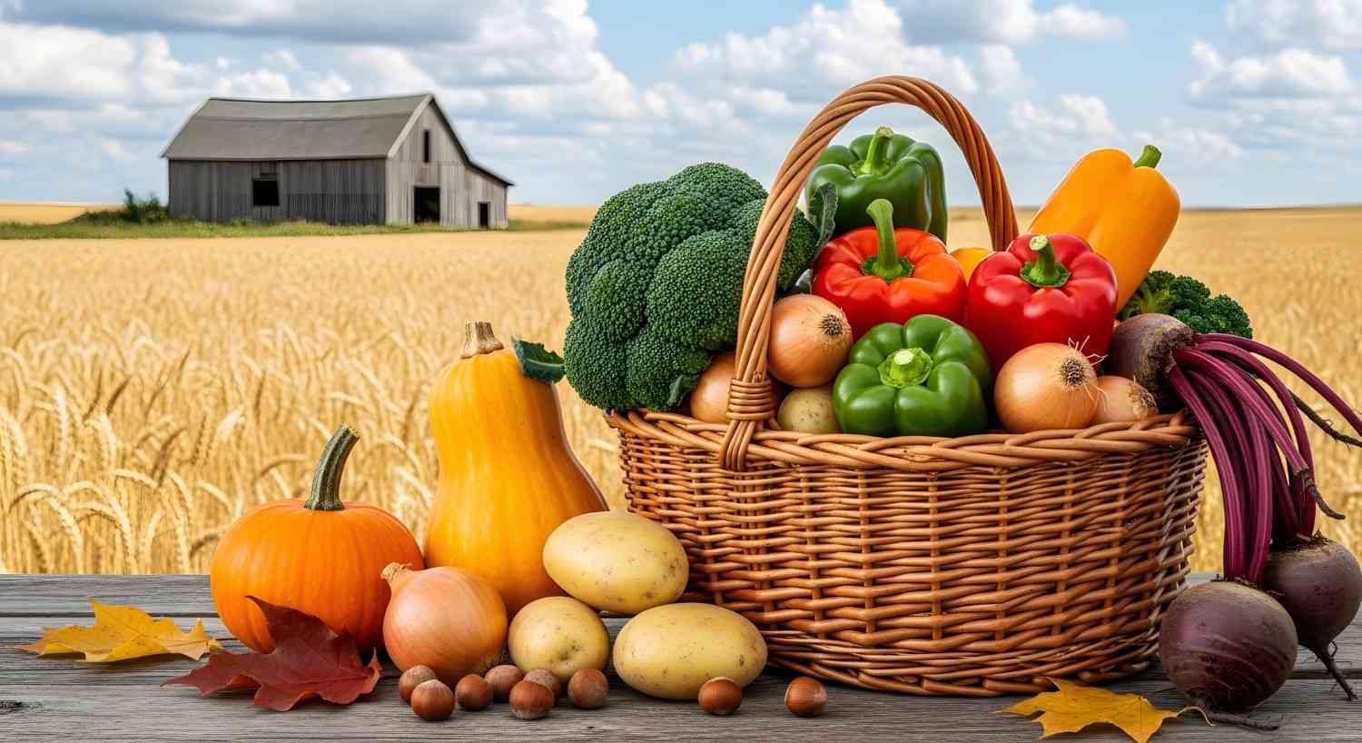 محصولات محلی در مزرعه